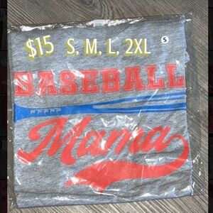 Gray Baseball Mama T-Shirt